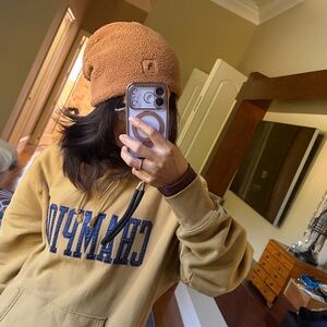 Cozy Tan and Cream hat